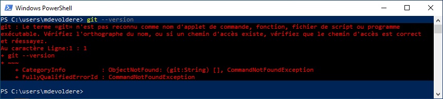 git non installé